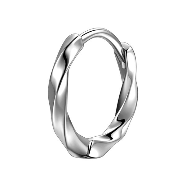 Ανδρικά κρίκοι σκουλαρίκια σε ασημί χρώμα