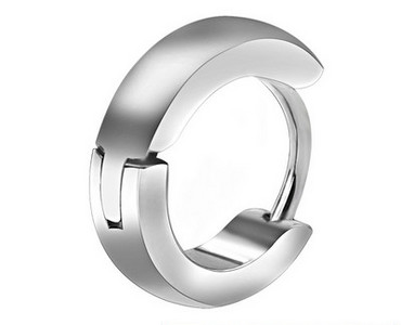 Vīriešu auskars - 1 gab. melnā un sudraba krāsā