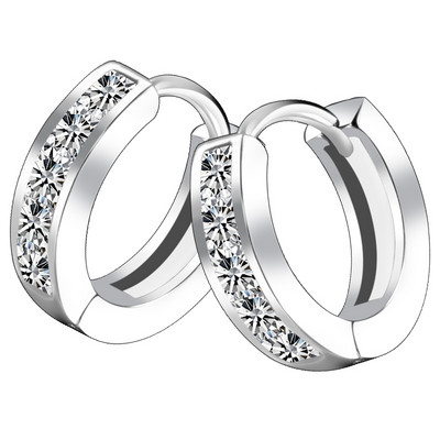 Naujo modelio vyriški auskarai su akmenukais