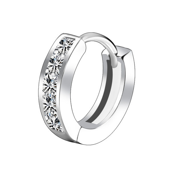 Naujo modelio vyriški auskarai su akmenukais