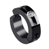 Vīriešu auskari ar titāna tērauda akmeņiem