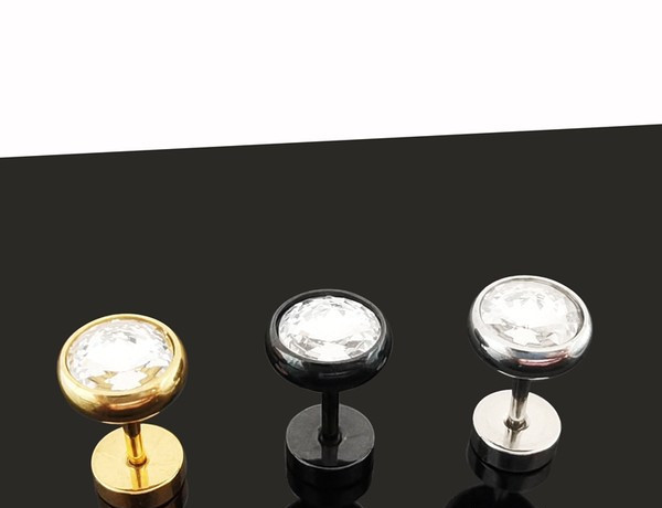 Férfi fülbevaló 1 db - ezüst, arany és fekete színben