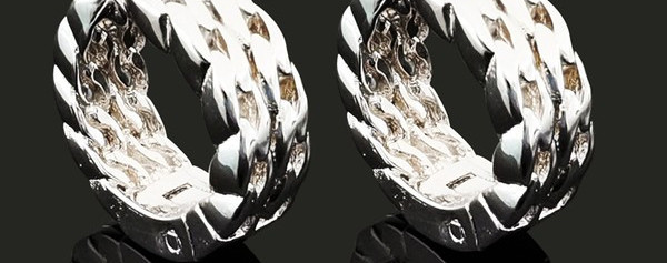 Férfi fülbevaló gyűrű acélból