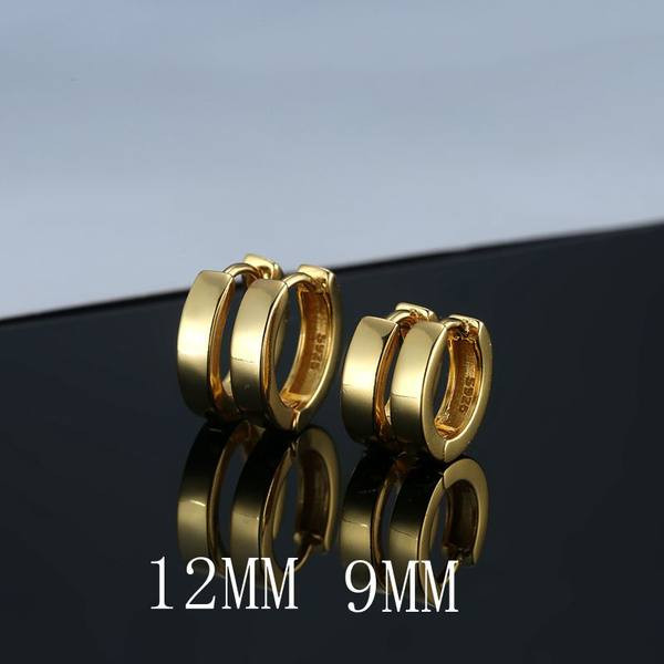 Vīriešu auskaru gredzeni zelta krāsā