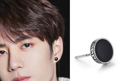 Ανδρικά σκουλαρίκια σε στρογγυλό σχήμα, νέο μοντέλο