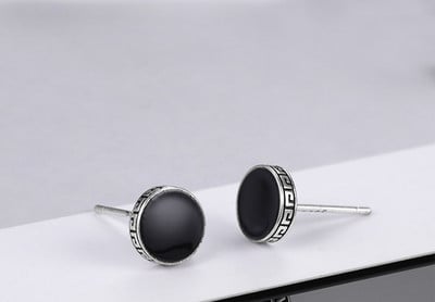 Ανδρικά σκουλαρίκια σε στρογγυλό σχήμα, νέο μοντέλο