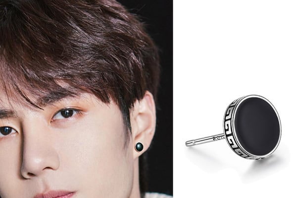 Ανδρικά σκουλαρίκια σε στρογγυλό σχήμα, νέο μοντέλο