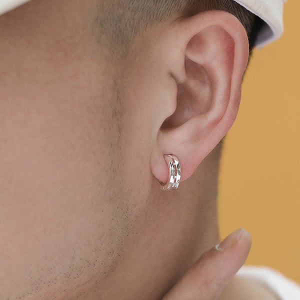 Ανδρικά δαχτυλίδια σε ασημί και μαύρο χρώμα