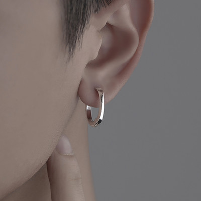 Kör alakú férfi fülbevaló pár