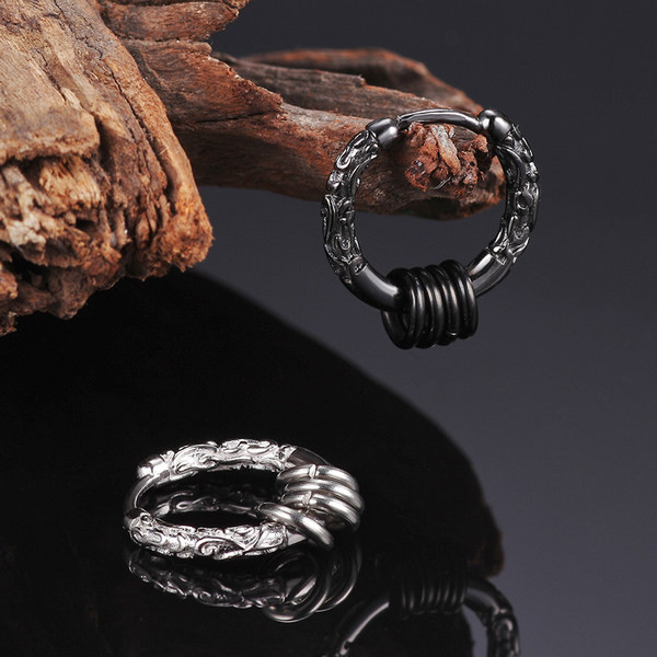 Vīriešu auskari gredzeni-2 krāsas