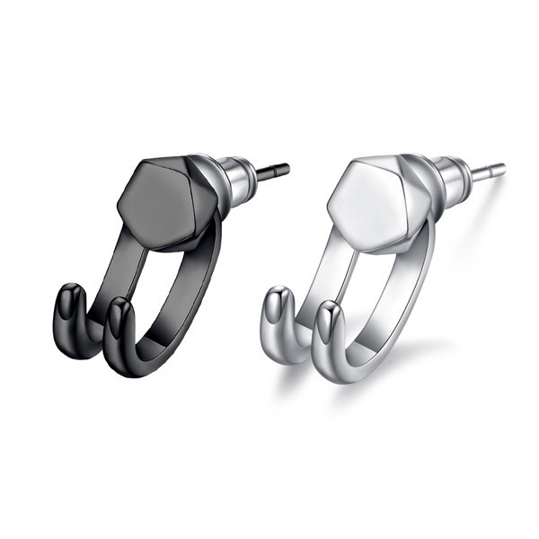 Vīriešu moderni divu krāsu auskari