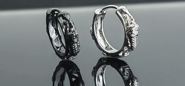 Alkalmi férfi fülbevaló gyűrűk új modell