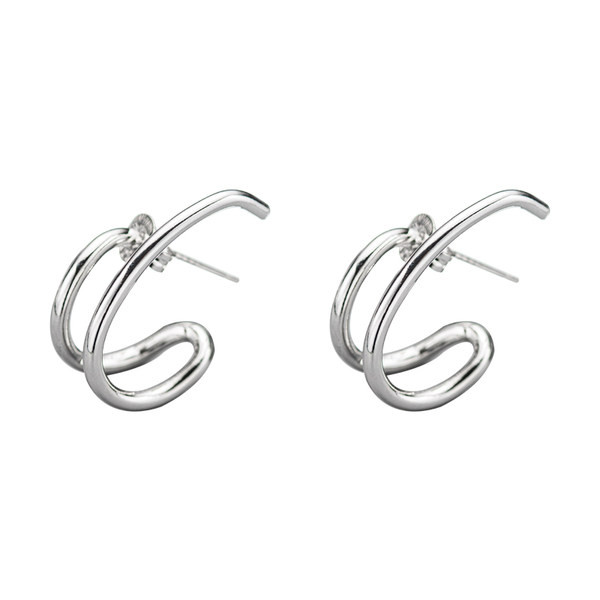 Vīriešu auskari ar modernu ģeometrisku dizainu