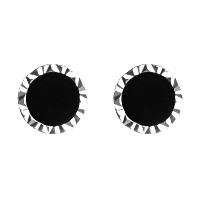 Μοντέρνα ανδρικά σκουλαρίκια σε στρογγυλό σχήμα