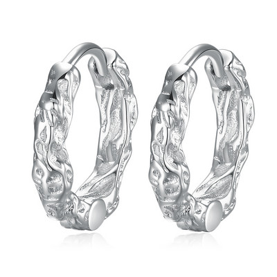 Jauns vīriešu auskaru modelis sudraba un melnā krāsā