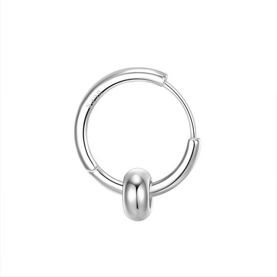 Vīriešu auskars ar kulonu sudraba un zelta krāsā