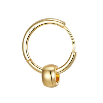 Vīriešu auskars ar kulonu sudraba un zelta krāsā