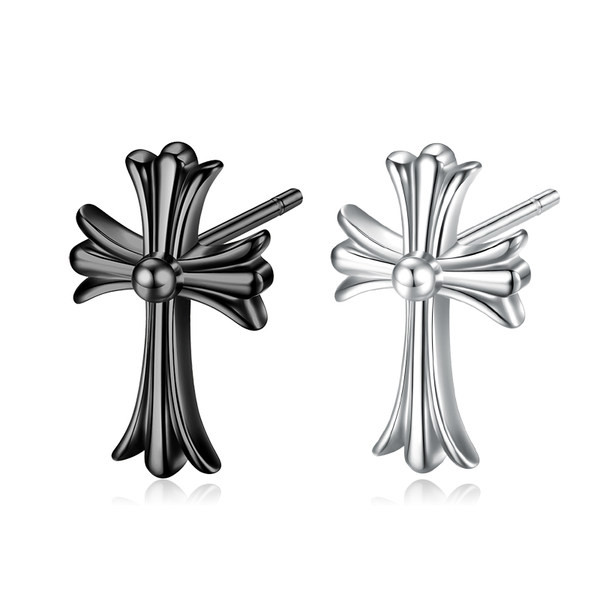 Férfi fülbevaló kereszt alakú két színben