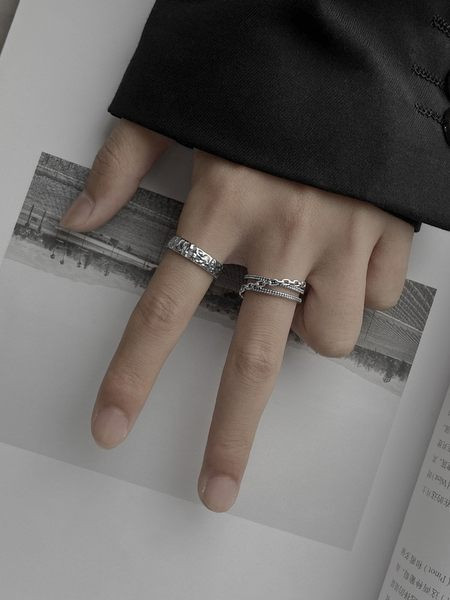 Ανδρικό δαχτυλίδι από ατσάλι τιτανίου, διάφορα μοντέλα