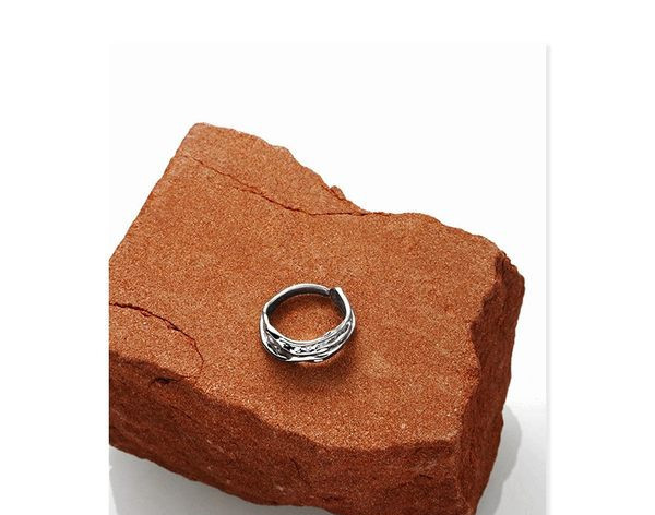 Ρυθμιζόμενο ασημένιο ανδρικό δαχτυλίδι