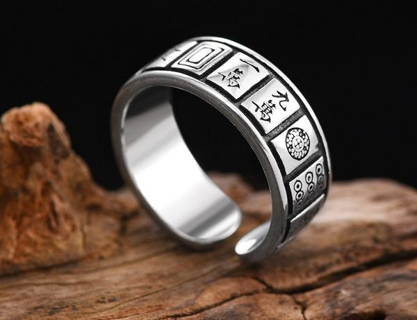 Ανδρικό ρετρό ρυθμιζόμενο δαχτυλίδι