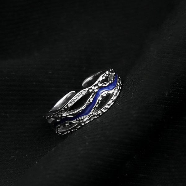 Állítható titán acél férfi gyűrű