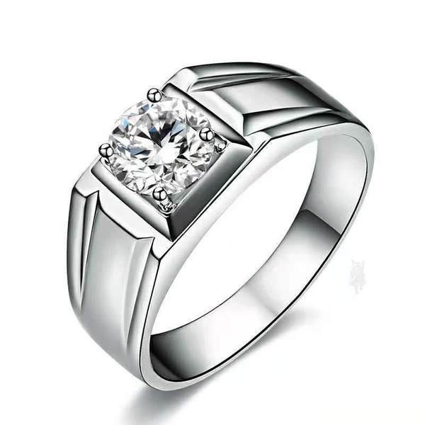 Vīriešu gredzens ar dekoratīvu akmeni