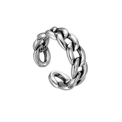 Νέο μοντέλο ανδρικό ρυθμιζόμενο δαχτυλίδι σε ασημί χρώμα