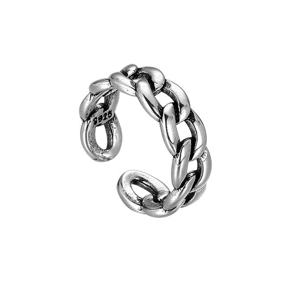 Νέο μοντέλο ανδρικό ρυθμιζόμενο δαχτυλίδι σε ασημί χρώμα