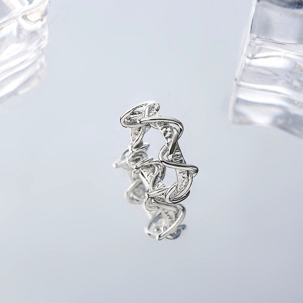 Regulējams titāna tērauda vīriešu gredzens