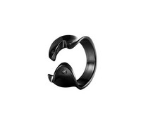 Rotējošs tērauda gredzens melnā krāsā