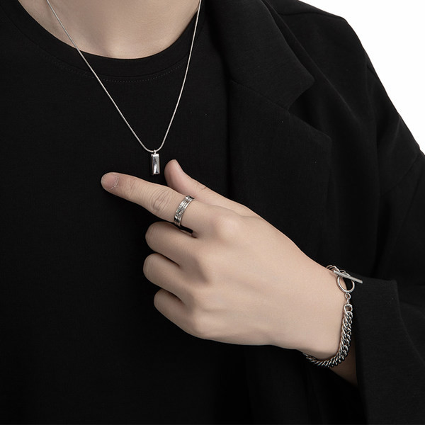 Férfi alkalmi gravírozott gyűrű