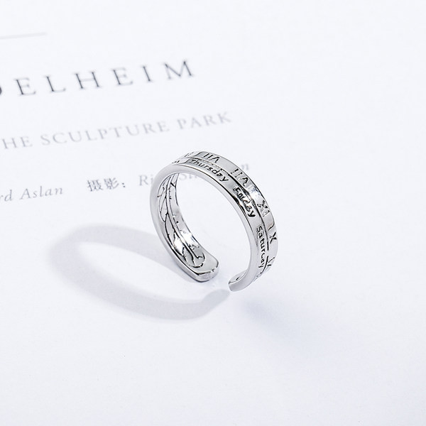 Férfi alkalmi gravírozott gyűrű