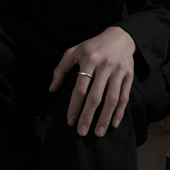 Ανδρικό δαχτυλίδι casual μοντέλο με επιγραφή