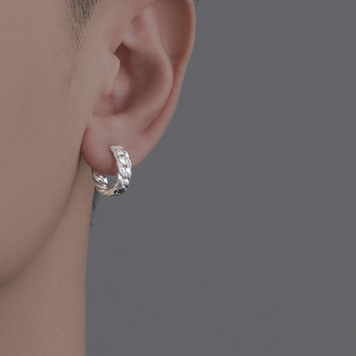 Ανδρικά σκουλαρίκια με πέτρες