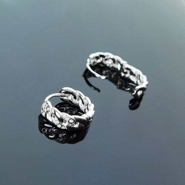 Ανδρικά σκουλαρίκια με πέτρες