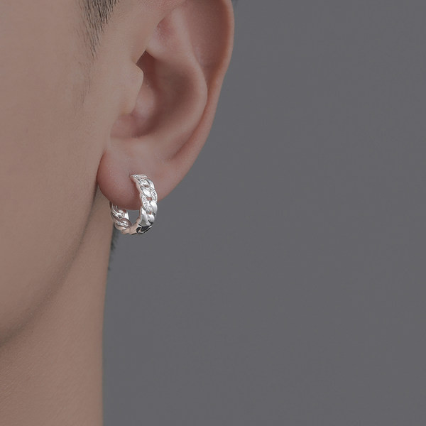 Ανδρικά σκουλαρίκια με πέτρες