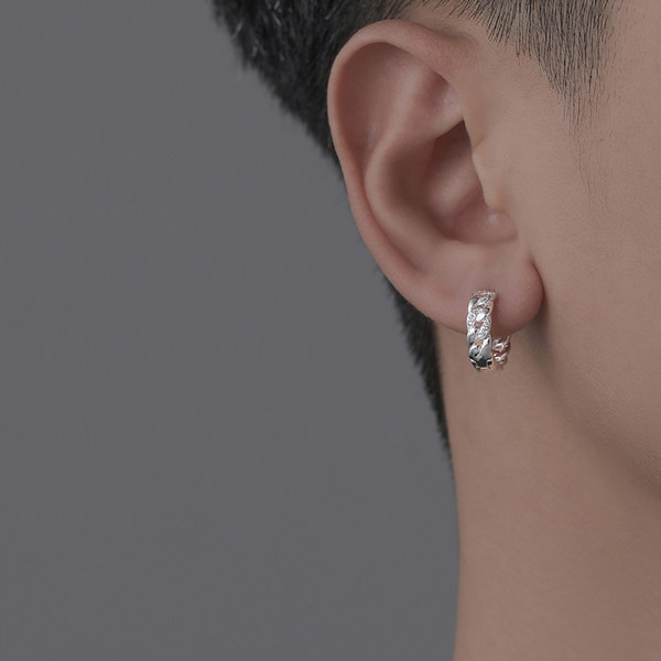 Ανδρικά σκουλαρίκια με πέτρες