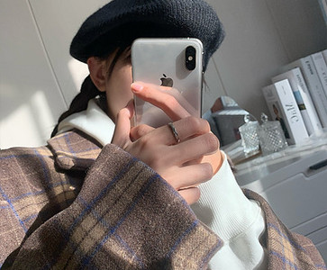 Ανδρικό δαχτυλίδι τύπου κρίκου - σε ασημί χρώμα