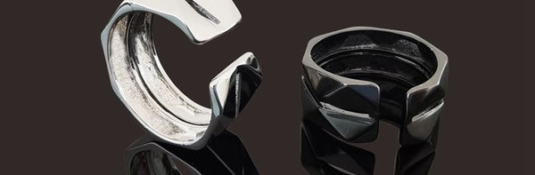 Καθαρό μοντέλο ρυθμιζόμενο δαχτυλίδι για άνδρες