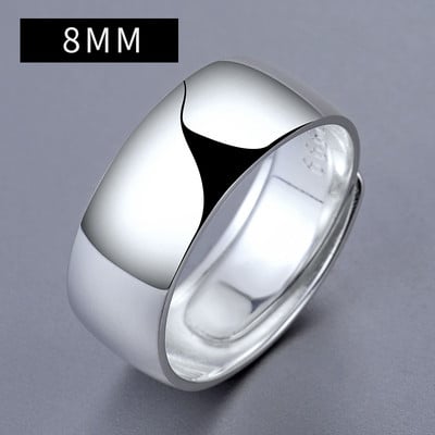 Μοντέρνο ανδρικό δαχτυλίδι σε ασημί χρώμα