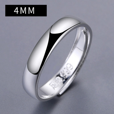 Μοντέρνο ανδρικό δαχτυλίδι σε ασημί χρώμα