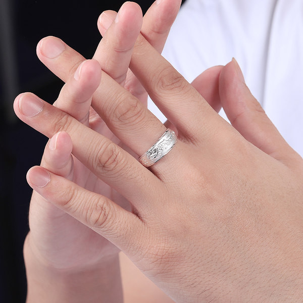 Vīriešu stilīgs regulējams gredzens vairāki modeļi