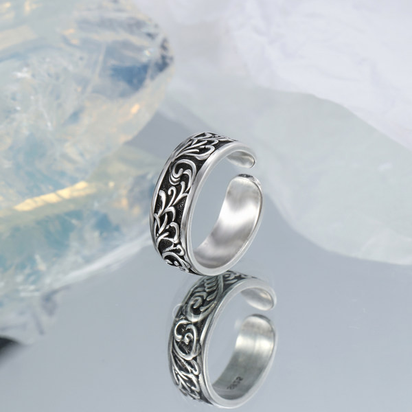 Ανδρικό ρυθμιζόμενο δαχτυλίδι από ατσάλι τιτανίου