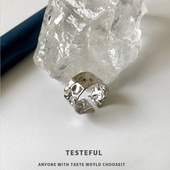 Ρυθμιζόμενο ασημένιο δαχτυλίδι για άνδρες