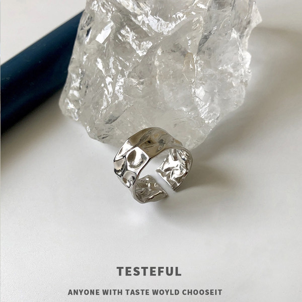 Ρυθμιζόμενο ασημένιο δαχτυλίδι για άνδρες