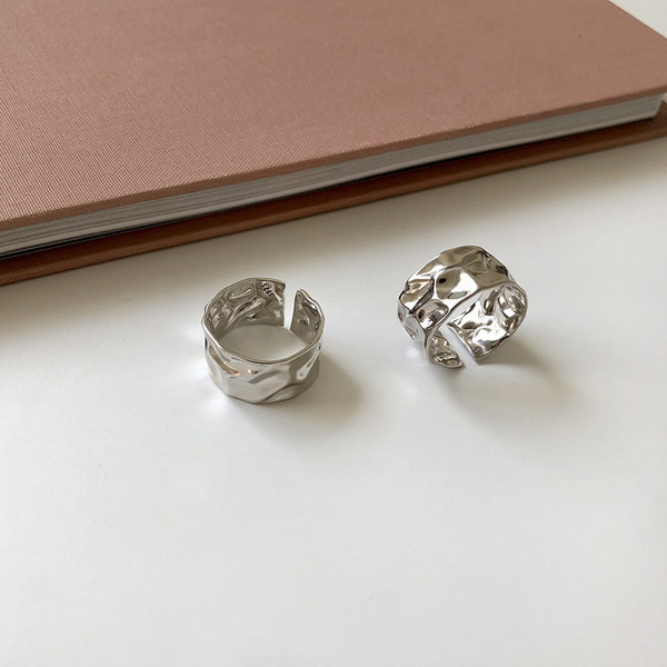 Ρυθμιζόμενο ασημένιο δαχτυλίδι για άνδρες