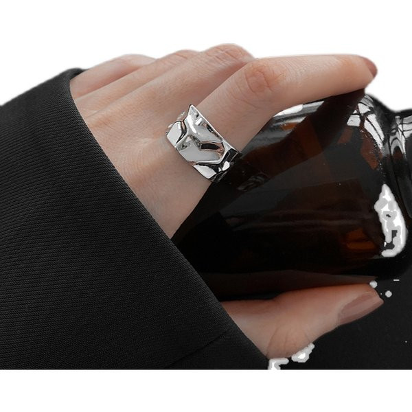 Ρυθμιζόμενο ασημένιο δαχτυλίδι για άνδρες