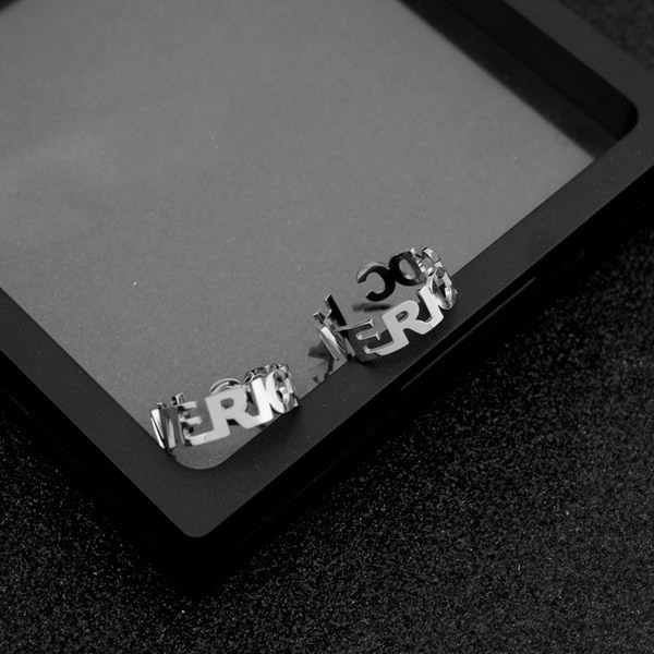 Jauna modeļa regulējams gredzens sudraba krāsā vīriešiem