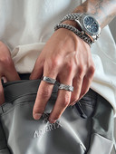 Vīriešu ikdienas tērauda gredzens